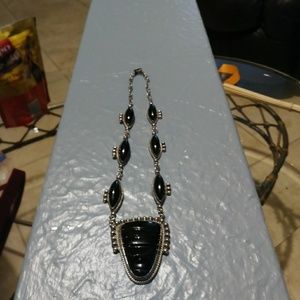 Vintage Sterling Mexico Mayan Necklace